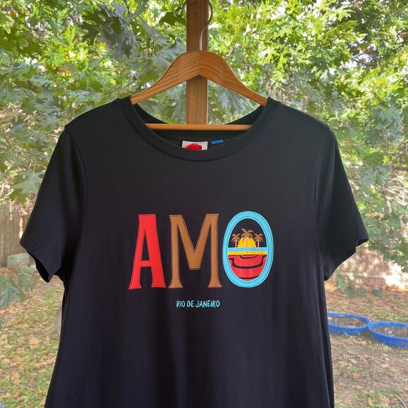 Farm Rio For Anthropologie Women's Black Tiered Ruffled Maxi Dress Size M - Picture 3 of 8